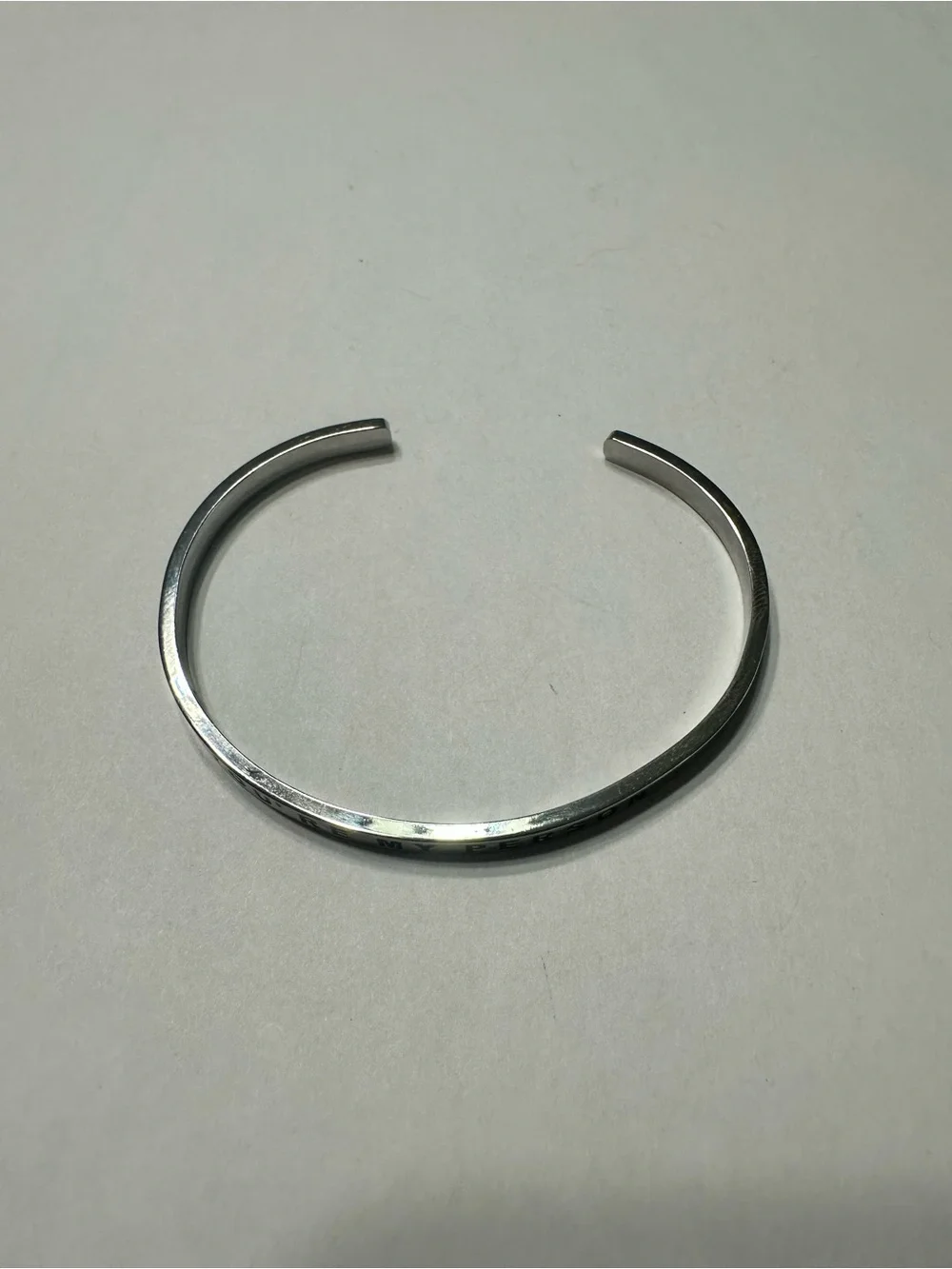 'You're My Person' Mantraband Cuff Bracelet Silver